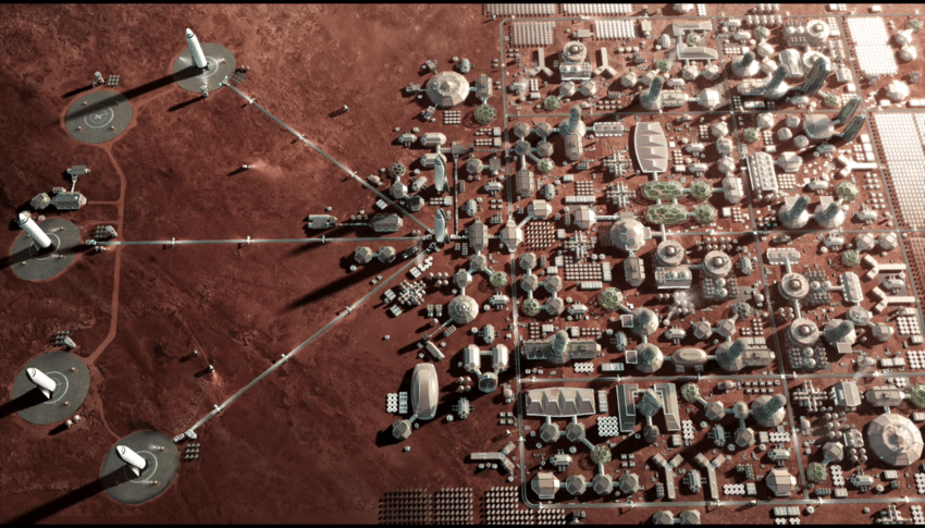 SpaceX Starship Mars mission concept